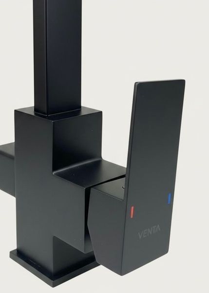 Кухонний змішувач VENTA з підключенням до осмосу, чорний матовий copy_92859 фото